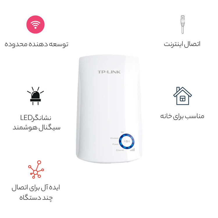 توسعه دهنده شبکه بیسیم N300 تی پی-لینک مدل TL-WA850RE