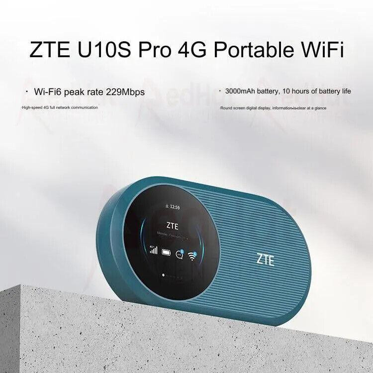 مودم روتر 4G LTE قابل حمل زد تی ای مدل U10S Pro با پشتیبانی از 32 کاربر، باتری و نشانگر LED