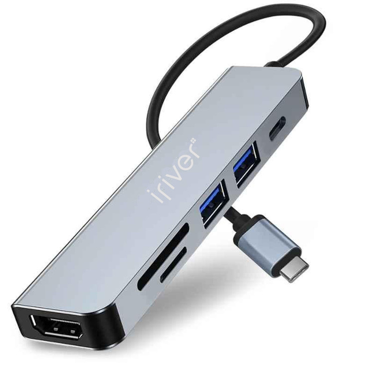 هاب و کارت خوان 5 پورت USB-C آیریور مدل TC2-4K
