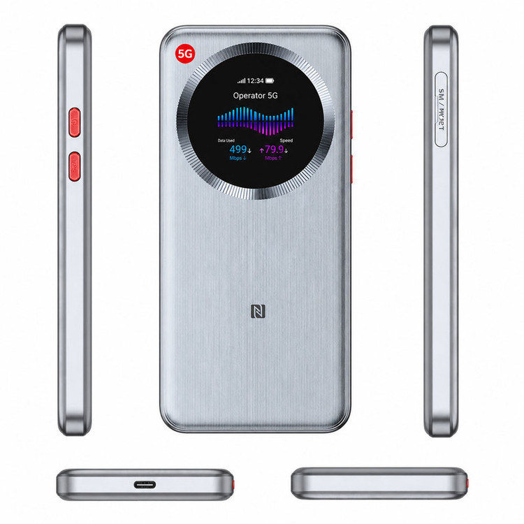 مودم روتر قابل حمل 5G زدتیای مدل U30 Pro با پشتیبانی از Wi-Fi 6، اتصال همزمان 16 کاربر و باتری قابل شارژ