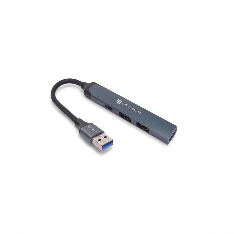 هاب ۴ پورت USB لایت ویو مدل LW-HUB-A104