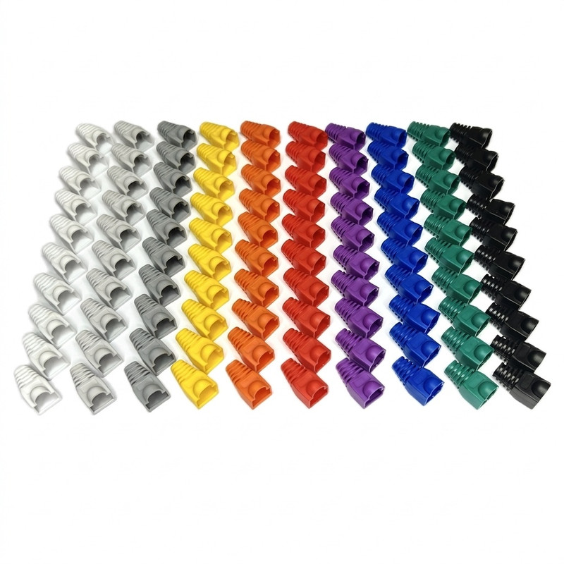 محافظ سوکت شبکه RJ45 مدل 10 بسته 100 عددی