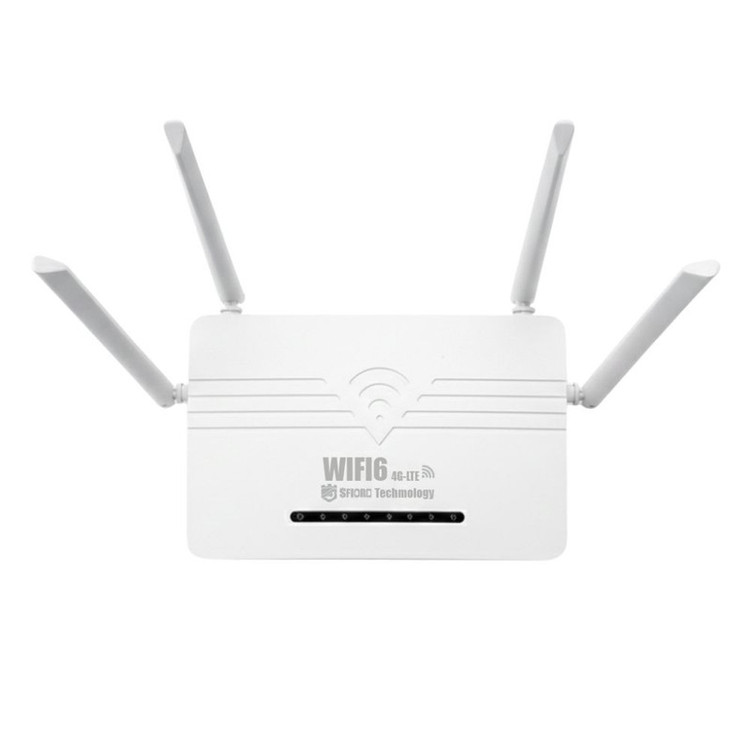 مودم روتر سیمکارتی 4G LTE اسفیورد مدل T843 با 4 پورت شبکه، وایفای نسل 6 و پشتیبانی همزمان از 20 کاربر