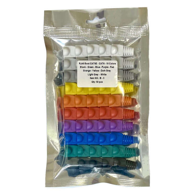 محافظ سوکت شبکه RJ45 مدل B-3 بسته 50 عددی