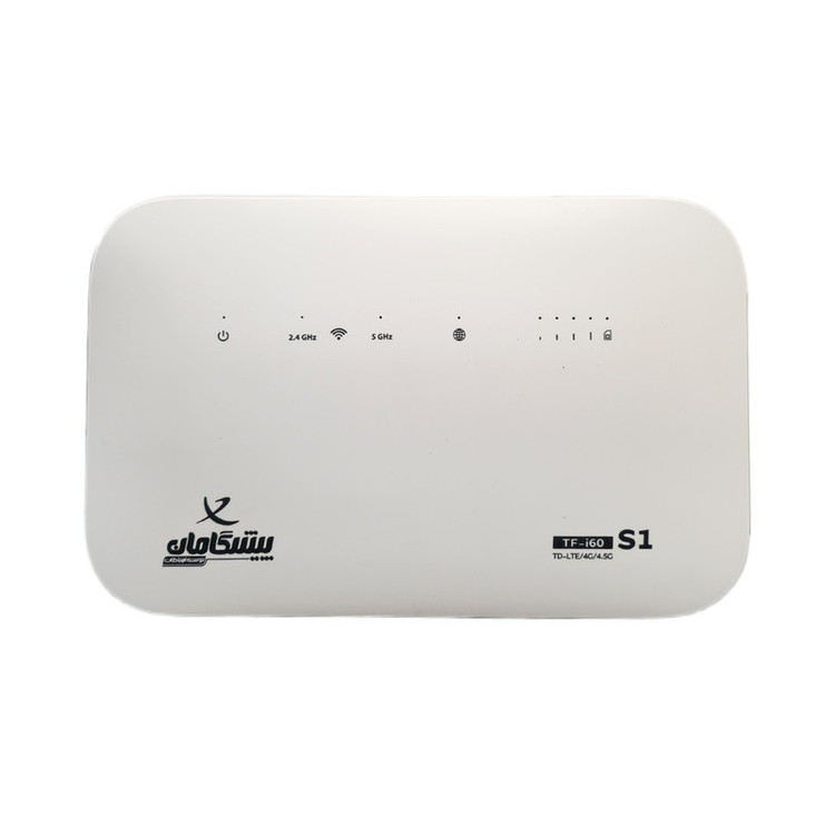 مودم روتر 4G و TD-LTE پیشگامان مدل TF-i60 S1 با پشتیبانی از 32 کاربر، اتصال وایفای و پورت RJ-45 LAN، بههمراه سیمکارت و بسته اینترنت 1000 گیگابایتی 6 ماهه