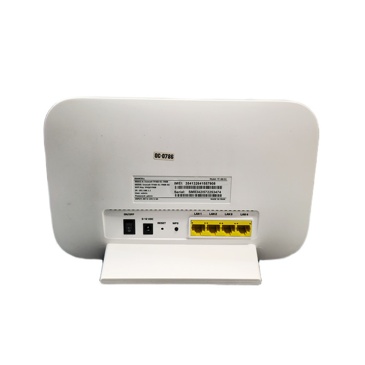 مودم روتر 4G و TD-LTE پیشگامان مدل TF-i60 S1 با پشتیبانی از 32 کاربر، اتصال وایفای و پورت RJ-45 LAN، بههمراه سیمکارت و بسته اینترنت 1000 گیگابایتی 6 ماهه
