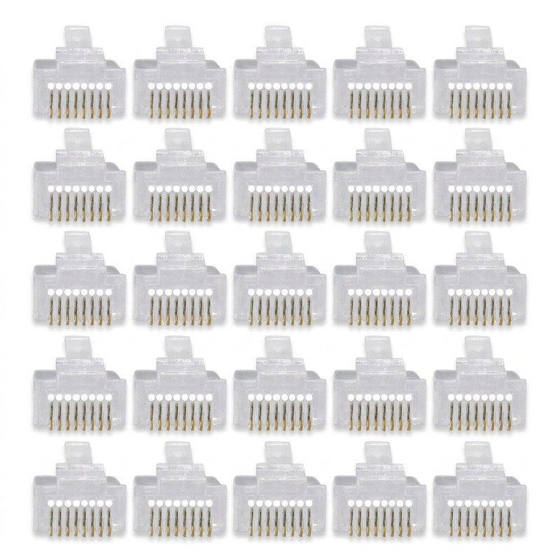 سوکت شبکه CAT6 مدل OPEN END بسته 25 عددی