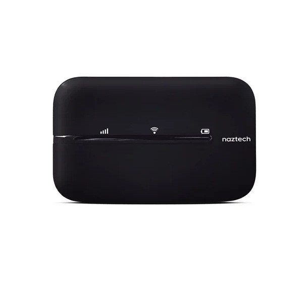 مودم 4G LTE قابل حمل نزتک مدل NZT-77CT با باتری 2100 میلیآمپر، پشتیبانی از 10 کاربر همزمان، آنتن داخلی، پورت USB Type-C و شیار سیم کارت میکرو
