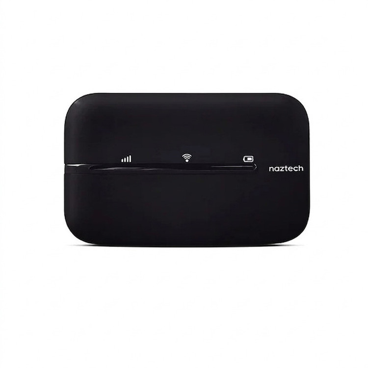 مودم 4G LTE قابل حمل نزتک مدل NZT-77CT با باتری 2100 میلیآمپر، پشتیبانی از 10 کاربر همزمان، آنتن داخلی، پورت USB Type-C و شیار سیم کارت میکرو