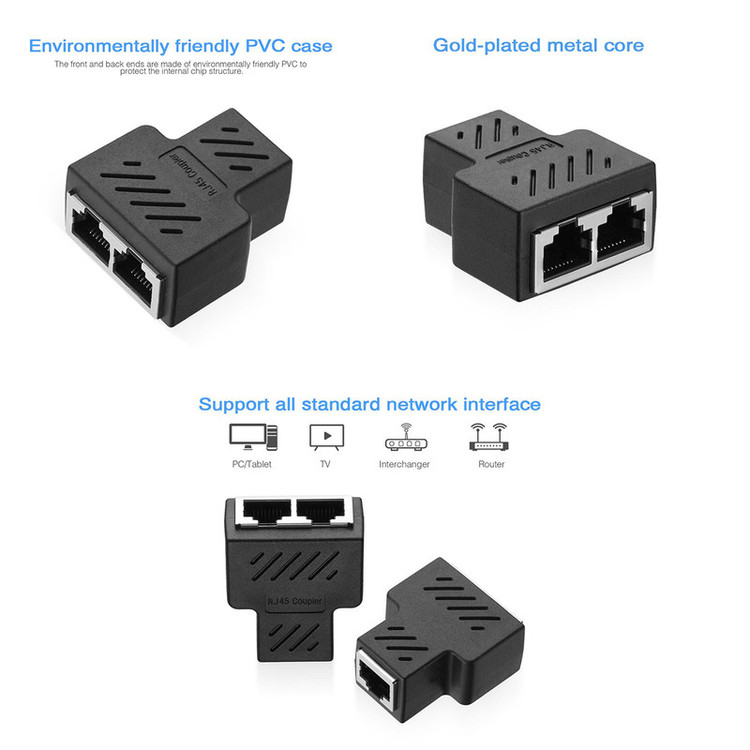 مبدل 1 به 2 RJ45 مکا مدل MR
