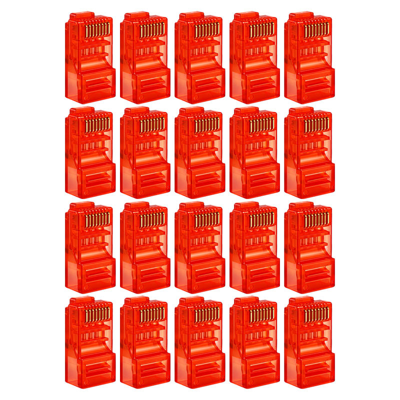 سوکت شبکه Cat6 مدل RJ45 بسته 20 عددی