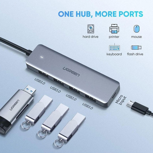 هاب 4 پورت USB-C یوگرین مدل UG-70336