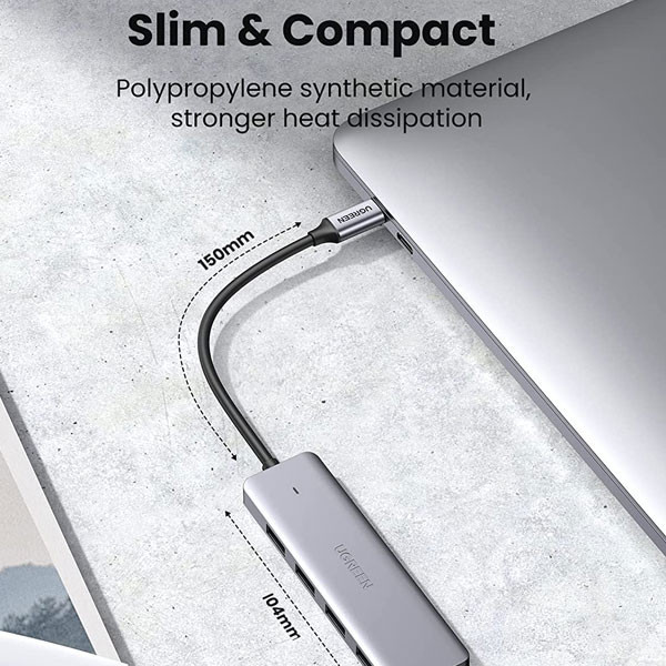 هاب 4 پورت USB-C یوگرین مدل UG-70336