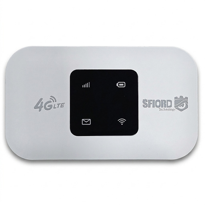 مودم جیبی 4G LTE اسفیورد مدل M720 با باتری 3000 میلی‌آمپر ساعت، پشتیبانی از 4.5G، اتصال همزمان تا 10 کاربر، سرعت دانلود 150 مگابیت بر ثانیه، وای‌فای 802.11b/g/n و قابلیت اتصال USB