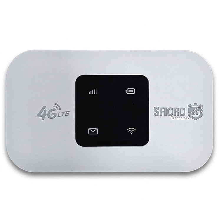 مودم جیبی 4G LTE اسفیورد مدل M720 با باتری 3000 میلیآمپر ساعت، پشتیبانی از 4.5G، اتصال همزمان تا 10 کاربر، سرعت دانلود 150 مگابیت بر ثانیه، وایفای 802.11b/g/n و قابلیت اتصال USB
