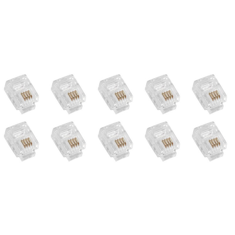 سوکت تلفن RJ11 کد HJ32 بسته 10 عددی