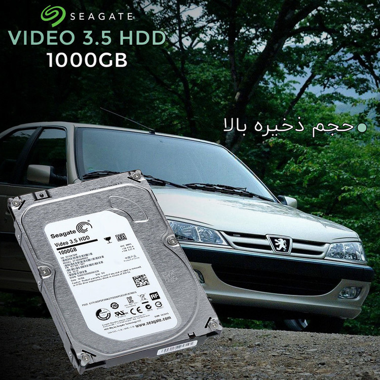 هارد دیسک اینترنال سیگیت با رابط SATA 3.0 مدل Seagate Video 3.5 HDD 1000GB ظرفیت 1 ترابایت