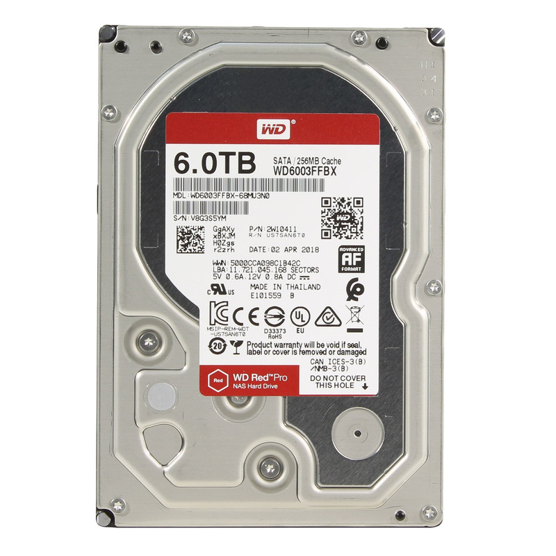 هارددیسک اینترنال وسترن دیجیتال مدل WD6003FFBX ظرفیت 6 ترابایت