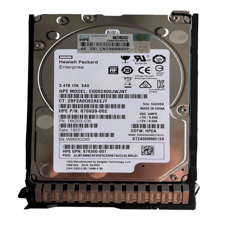 هارد دیسک سرور اینترنال اچ پی ای مدل SAS 12G Ent 10K SFF SC 881457-B21 ظرفیت 2.4 ترابایت