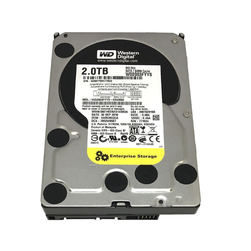 هارددیسک اینترنال وسترن دیجیتال مدل Black WD2003FYYS ظرفیت 2 ترابایت