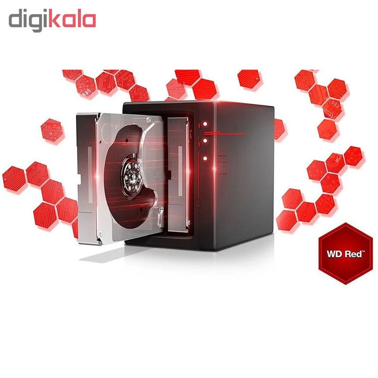 هارددیسک اینترنال وسترن دیجیتال نوع رابط SATA 3.0 مدل WD20EFAX ظرفیت 2 ترابایت