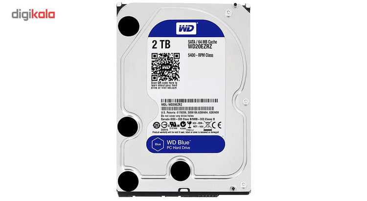 هارددیسک اینترنال وسترن دیجیتال مدل Blue WD20EZRZ ظرفیت 2 ترابایت