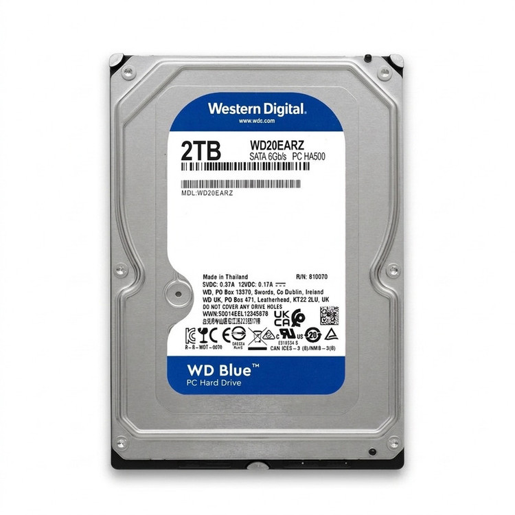 هارددیسک اینترنال وسترن دیجیتال مدل Blue WD20EARZ ظرفیت 2 ترابایت