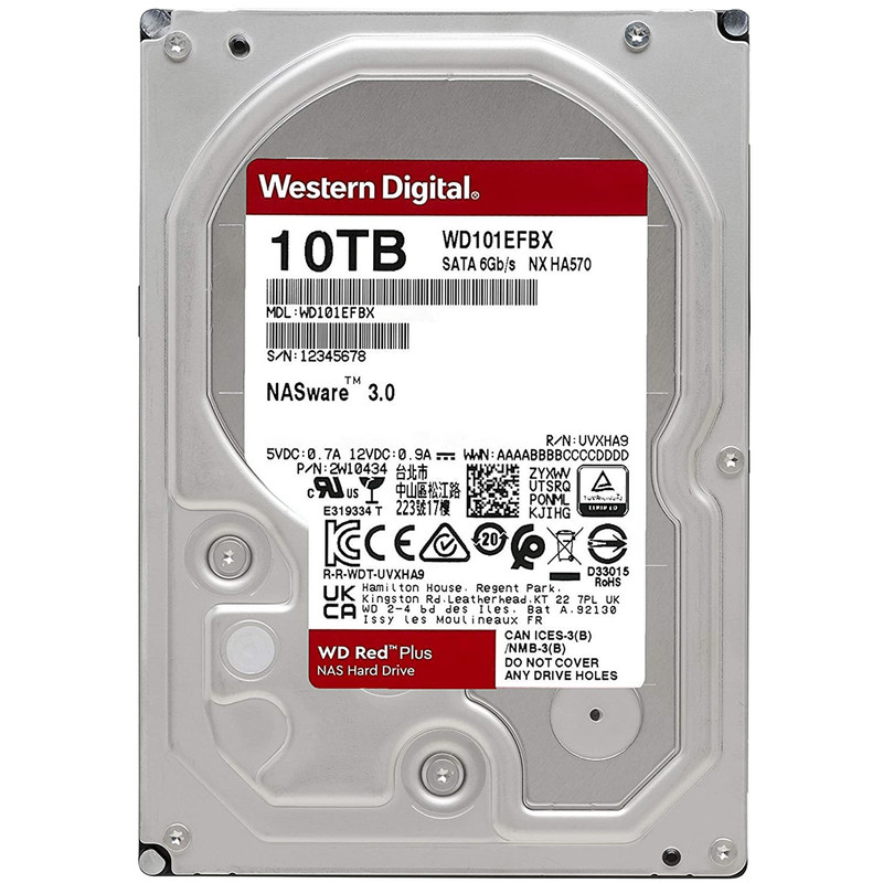 هارددیسک اینترنال وسترن دیجیتال مدل WD101EFBX ظرفیت 10 ترابایت