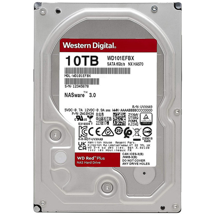 هارددیسک اینترنال وسترن دیجیتال مدل WD101EFBX ظرفیت 10 ترابایت