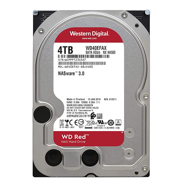 هارددیسک اینترنال وسترن دیجیتال مدل Red WD40EFAX ظرفیت 4 ترابایت