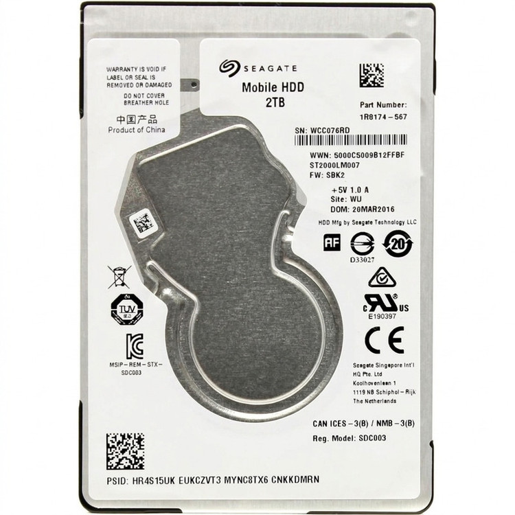 هارددیسک اینترنال سیگیت مدل ST2000LM007 ظرفیت 2 ترابایت